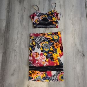 Skirt and top set